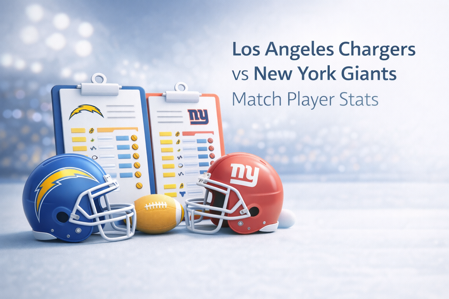los angeles chargers vs new york giants match player stats