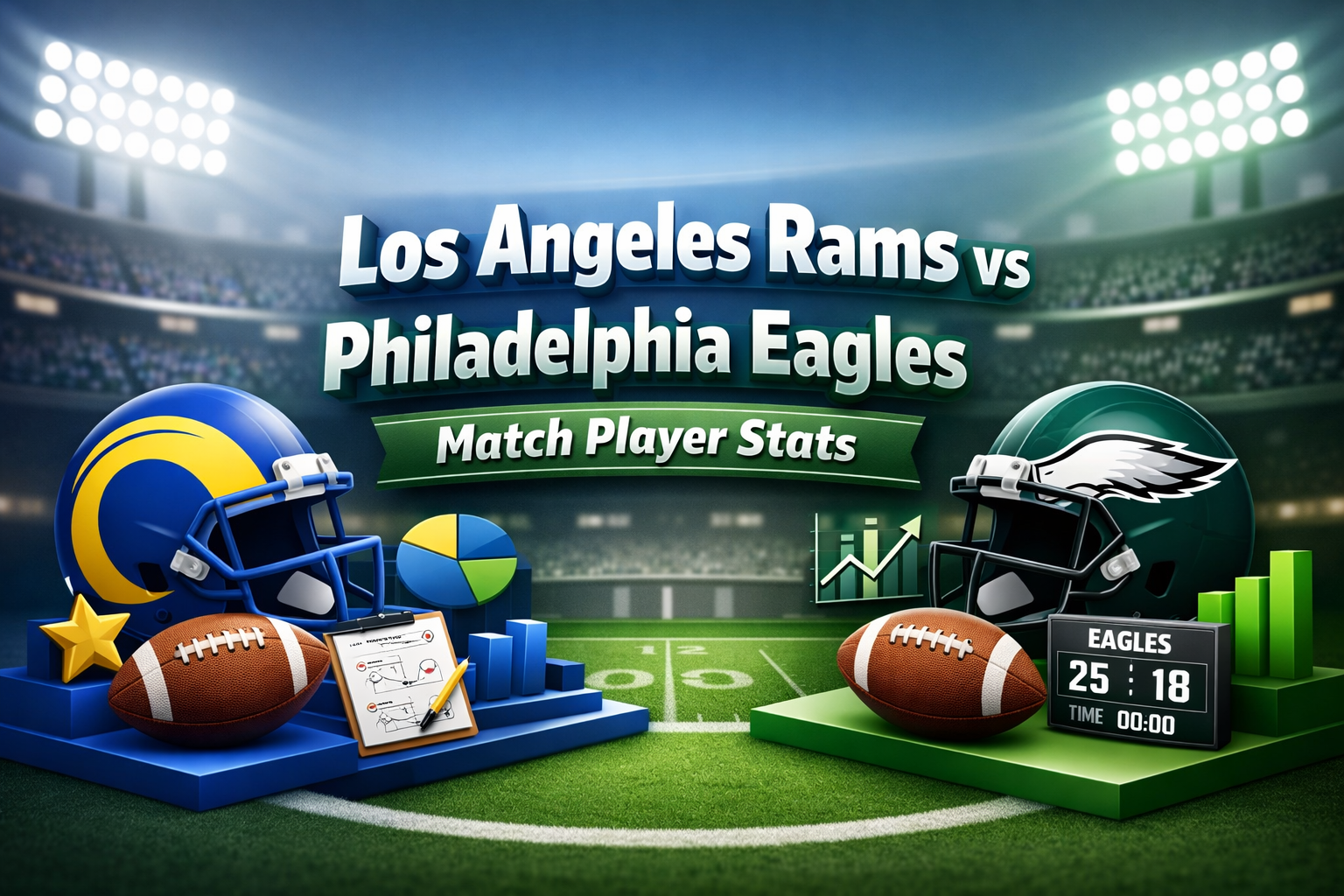 los angeles rams vs philadelphia eagles match player stats